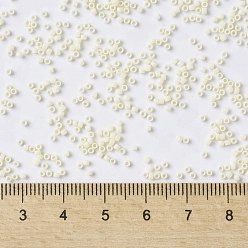(51F) Opaque Frost Light Beige TOHO Round Seed Beads, Japanese Seed Beads, (51F) Opaque Frost Light Beige, 15/0, 1.5mm, Hole: 0.7mm, about 3000pcs/bottle, 10g/bottle