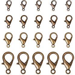 Античная Бронза Карабин-лобстер из цинкового сплава, античная бронза, 74x72x17 мм, 120 шт / коробка