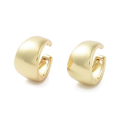 Настоящее золото 18K Покрытие стойки, латунная манжета, поиск кольца, без кадмия и без свинца, долговечный, реальный 18 k позолоченный, 14x9x14.5 мм, отверстие : 1 мм