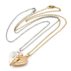 Золотой 2 шт. 2 комплект ожерелья с подвеской в виде магнитного сердца из цветного сплава, подходящие парные ожерелья на День святого Валентина, золотые, 19.49'' (49.5 см)