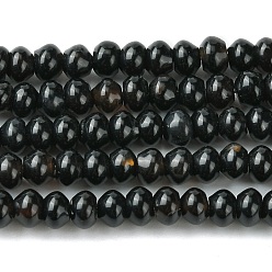 (946F)Морозный цвет внутри  Жонкиль / Непрозрачная зеленая подкладка Природный агат бисер нитей, окрашенная и подогревом, рондель, 4~4.5x2.5~3 мм, отверстие : 0.9 мм, около 132~134 шт / нитка, 15.43~15.75'' (39.2~40 см)