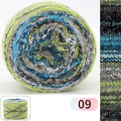 Разноцветный 2-слойная шерстяная пряжа, для вязания спицами и крючком, красочный, 1.5 мм