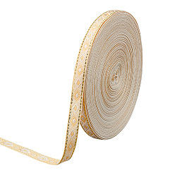 Бледно-Золотистый Полиэстеровые ромбовидные жаккардовые ленты, аксессуары для одежды, бледно золотарник, 1/2 дюйм (12 мм)