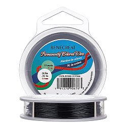 Electrophoresis Black Круглая медная проволока, электрофорез черный, 24 датчик, 0.5 мм, около 30 м / рулон