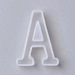 Letter A~Z Alphabet Silicone Molds, Resin Casting Molds, For UV Resin, Epoxy Resin Jewelry Making, Letter A~Z, 4~4.2x2~3x1.1cm, 26pcs/set