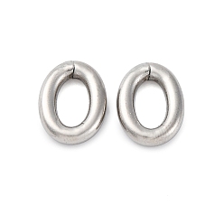 Нержавеющая Сталь Цвет Устойчивы к потускнению 304 соединительные кольца из нержавеющей стали, открытые кольца прыжок, овальные, цвет нержавеющей стали, 15x11x3 мм, внутренний диаметр: 8.5x4.5 мм