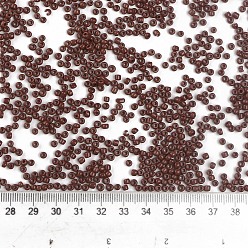 Coconut Brown Glass Seed Beads, Opaque Colours Seed, Small Craft Beads for DIY Jewelry Making, Round, Coconut Brown, 3mm, Hole:1mm, about 10000pcs/pound