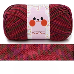 Красный Шерстяная пряжа, пряжа для вязания крючком, для свитера, шапки, носков, детских одеял, сегмент окрашенный, красные, 3.5~4 мм, около 185.91 ярдов (170 м) / моток