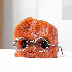 Солнечный Камень Натуральный солнечный каменьдекорации для показа ежа, в очках, украшение домашнего офиса, 30~40 мм