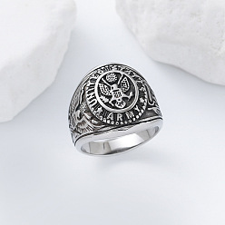 Нержавеющая Сталь Цвет 304 Кольца из нержавеющей стали для мужчин, армейские, производства США, перстни-печатки, цвет нержавеющей стали, размер США 10 (19.8 мм)