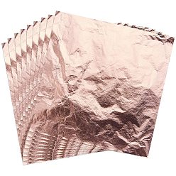 Розовое Золото Латунная фольга, позолота, квадратный, розовое золото , 140x140 мм