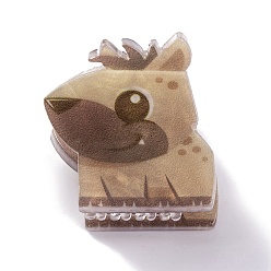 Собака Симпатичные мини-животные акриловые заколки для волос с когтями, аксессуары для волос для девочек, собака, 24x25.5x27 мм