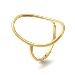 Настоящее золото 18K Ионное покрытие (IP) 304 кольца из нержавеющей стали для женщин, реальный 18 k позолоченный, 25 мм, внутренний диаметр: 16.7 мм