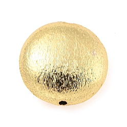 Plaqué 18K Or Véritable Accumuler perles de laiton placage, sans cadmium et sans plomb, plaqué longue durée, plat rond, réel 18 k plaqué or, 20x9mm, Trou: 1.6mm