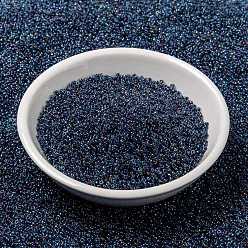 (RR346) Matte Transparent Olive AB MIYUKI Round Rocailles Beads, Japanese Seed Beads, 15/0, (RR346) Matte Transparent Olive AB, 1.5mm, Hole: 0.7mm, about 250000pcs/pound