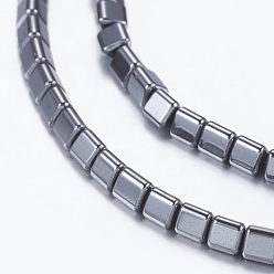 Non-magnetic Hematite Non-magnetic Synthetic Hematite Beads Strands, Triangle, 2.5~3x3x3mm, Hole: 1mm, about 140pcs/strand, 15.7 inch(40cm)