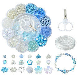 Mixed Color Acrylic Beads for DIY Jewelry Set, Mixed Color, 3~17.5x3~18.5x3~5.5mm, Hole: 0.8~2mm