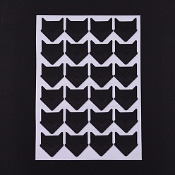 Черный Фото монтажные уголки, самоклеющаяся наклейка, для diy альбом для вырезок, дневник, личный органайзер, блокнот, чёрные, 12.5x9x0.07 см, наклейка: 21x20 мм, 24 шт / лист