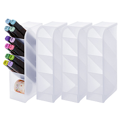 Белый Пластиковый контейнер для хранения, держатель ручки, прямоугольные, белые, 48.5x90x202 мм