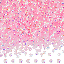 Pink 55кабошоны из смолы, ногтей декоративные аксессуары, полукруглый, розовые, 3.5x1.3 мм, 5000 шт / 55 г