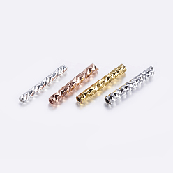 (52) Непрозрачная лаванда Бисера латунной трубки, трубка, граненые, разноцветные, 10x1.5 мм, отверстие : 0.8 мм