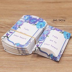 Цветок Бумажная подушка, подарочные коробки, для свадьбы сувениры детский душ день рождения праздничные атрибуты, цветочным узором, 8x5.5x2 см