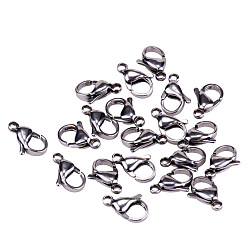 Нержавеющая Сталь Цвет 304 нержавеющая сталь застежка когтя омара, цвет нержавеющей стали, 11x7x4 мм