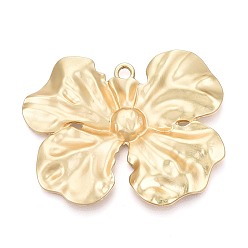 Матовый Золотой Цвет Большие сплавочные подвески, , матовый золотой цвет, 56.5x70x7 мм, отверстие : 4.2 мм