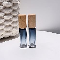 Морской Синий Стеклянные распылители с насосом, многоразовый флакон духов, Marine Blue, 1.8x1.8x8.8 см, емкость: 10 мл (0.34 жидких унций)