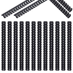 Черный Пластиковые проволочные гребенки для скрепления, связующие шипы, чёрные, 298~300x26.5x26.5 мм