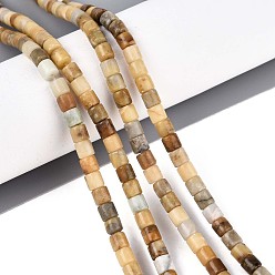 Другие Нефриты Нити натуральных бусин из нефрита хуанлун, колонка, 4~4.5x4.5~5 мм, отверстие : 1 мм, около 88~91 шт / нитка, 15.16~15.35'' (38.5~39 см)