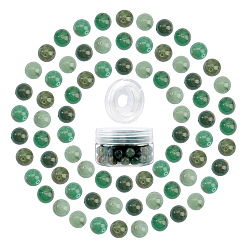 Green Aventurine DIY Stretch Bracelets Making Kits, include Natural Green Aventurine Round Beads, Elastic Crystal Thread, Beads: 10~10.5mm, Hole: 1~1.2mm, 100pcs