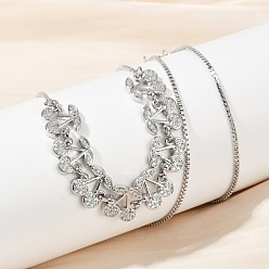 Вишня Латунные микропаве прозрачные кубические цирконии фруктовые нагрудники ожерелья, платина, стойки покрытие, долговечный, без кадмия и без свинца, вишня, 19.09 дюйм (48.5 см)