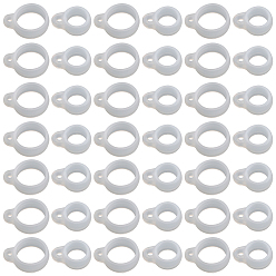 Прозрачный 60шт 2 стиль силиконовый кулон, для изготовления электронных стилусов и зажигалок, кольцо, прозрачные, 16x12~13x6 мм, отверстие : 2.5 мм, 8 мм внутренним диаметром, 30 шт / стиль