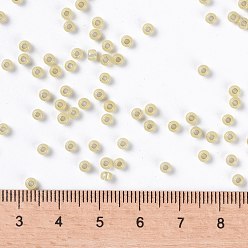 (RR578) Dyed Light Topaz Silverlined Alabaster MIYUKI Round Rocailles Beads, Japanese Seed Beads, 8/0, (RR578) Dyed Light Topaz Silverlined Alabaster, 8/0, 3mm, Hole: 1mm, about 2111~2277pcs/50g