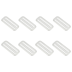 Нержавеющая Сталь Цвет 8Ремень шт. 316 Застежки-молнии из нержавеющей стали, прямоугольные, цвет нержавеющей стали, 60x24x2 мм, отверстие : 50.5x5 мм