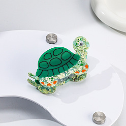 Tortoise Заколки для волос в форме когтей из ацетата целлюлозы, аксессуары для волос для женщин и девочек, черепаха, 45x90 мм