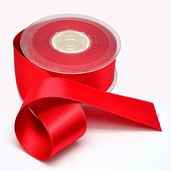 Red Grosgrain Ribbon, Christmas Ribbon, for Wedding Festival Decoration, Red, 1-1/2 inch(38mm), about 100yards/roll(91.44m/roll)