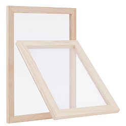 Бургундия Изготовление деревянной бумаги, рама для формования бумаги, инструменты экрана, для поделок из бумаги своими руками, прямоугольные, Бургундия, 34x25x1.2 см, 2 шт / комплект