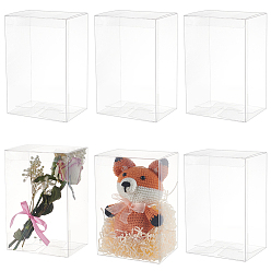 Прозрачный Подарочные коробки для хранения из пвх, подарочный пакет поставка, прямоугольные, прозрачные, 12.2x9.2x18.2 см