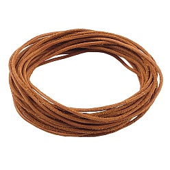 Сиена 5 шнур из матовой коровьей кожи своими руками, аксессуары для одежды, круглые, цвет охры, 1.5 мм, около 5.47 ярдов (5 м) / комплект