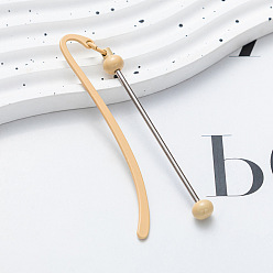 Античный Белый Закладки из сплава ярких цветов, напечатанные распылением, закладка с железным крючком и бусинами, старинный белый, 86 мм