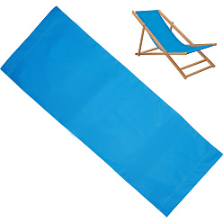 Deep Sky Blue 1Pc Canvas Beach Chair Replacement Fabric, Rectangle, Deep Sky Blue, 1200x435x2mm