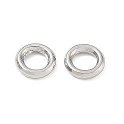 Platin Farbe Legierung geschlossen Ringe springen, runde Ringe, langlebig überzogen, Gestell, Platin Farbe, 7.5x1.5 mm, Innendurchmesser: 4.5 mm