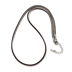 Папайя Оранжевый 2.5мм нейлоновый плетеный шнур для изготовления ожерелий, с латунными выводами и 304 застежками из лобстера из нержавеющей стали, долговечный, стойки покрытие, платина, papayawhip, 17.72 дюйм (45 см)