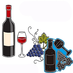 Drink Углеродистая сталь разрезает трафареты, для diy scrapbooking, Фотоальбом, декоративная бумага для тиснения, пить, 77x65 мм