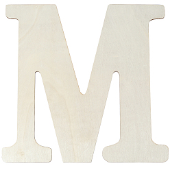 Letter M Необработанные листы МДФ, Буква М, 385x385x0.4 мм