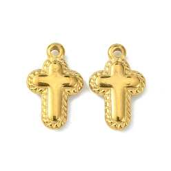 Golden 304 Edelstahl Anhänger, Quer Charme, golden, 20x12.5x3.4 mm, Bohrung: 2 mm
