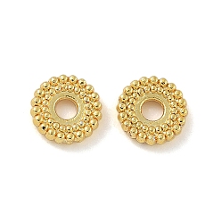 Золотой Бусины разделители из сплава , долговечный, плоско-круглые, золотые, 6x1.5 мм, отверстие : 1.5 мм