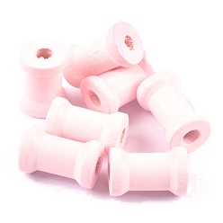 Розовый Деревянные катушки, колонка, туманная роза, 20x12 мм